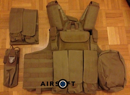 Gilet tactique beige / désert